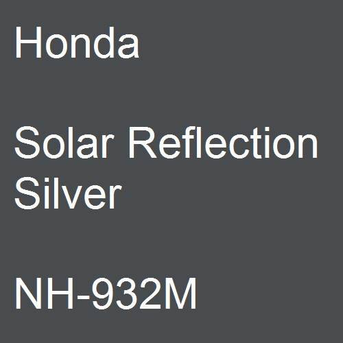 Honda, Solar Reflection Silver, NH-932M.